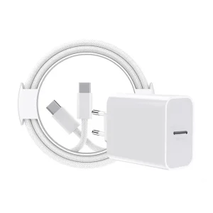 iPhone 17 16 15 Charger Fast Charging, 20W Apple iPad USB C Wall Charger Block, EU plug standard