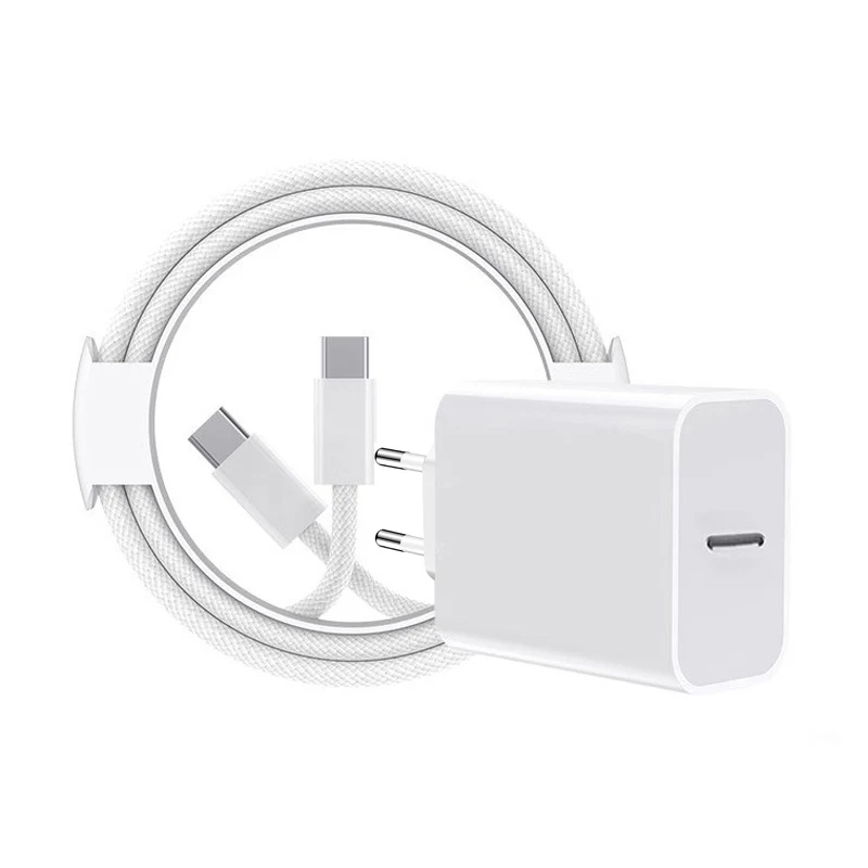 iPhone 17 16 15 Charger Fast Charging, 20W Apple iPad USB C Wall Charger Block, EU plug standard